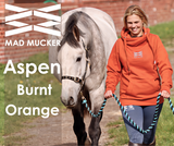 Aspen Cross Neck Hoodie - Burnt Orange