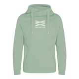 Aspen Cross Neck Hoodie - Cool Green