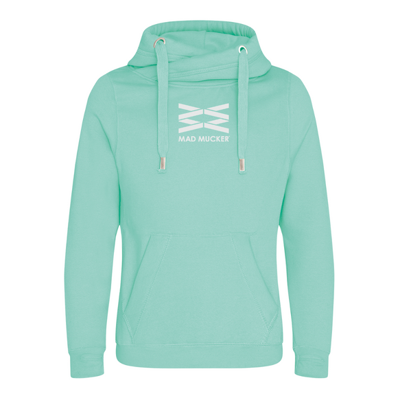 Aspen Cross Neck Hoodie - Peppermint