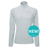 Ava Zip Neck Fleece - Softest Grey