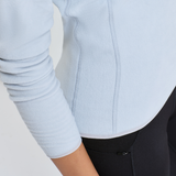 Ava Zip Neck Fleece - Softest Grey