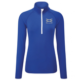 Zeta Zip Neck - Azure Blue
