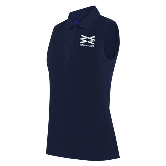Jazlyn Sleeveless Polo - Navy