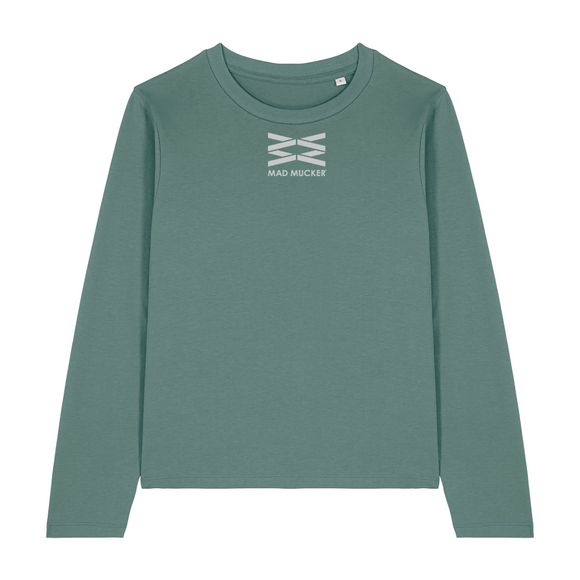 Leah Long Sleeve Cotton Base Layer - Sage