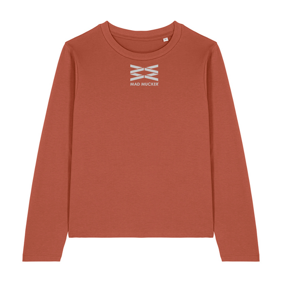 Leah Long Sleeve Cotton Base Layer - Sienna