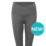 Siara Cross Over Leggings - Charcoal