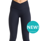 Siara Cross Over Leggings - Black