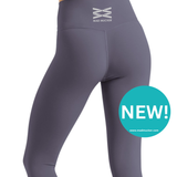 Siara Cross Over Leggings - Charcoal