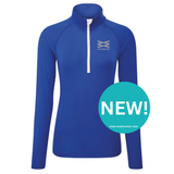 Zeta Zip Neck - Azure Blue