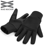 Soft Shell Sport Gloves - Black