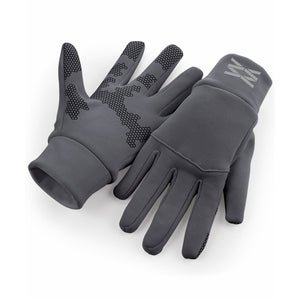Soft Shell Sport Gloves - Grey