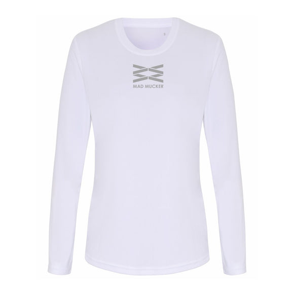 Luna Long Sleeve Technical T-Shirt - Ice White
