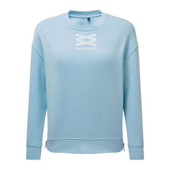 Talia Zip Sweatshirt - Soft Blue